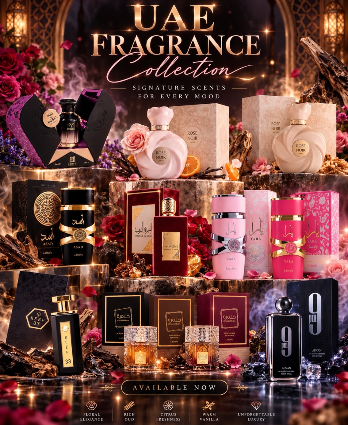 Fragrance Showcase promotional design